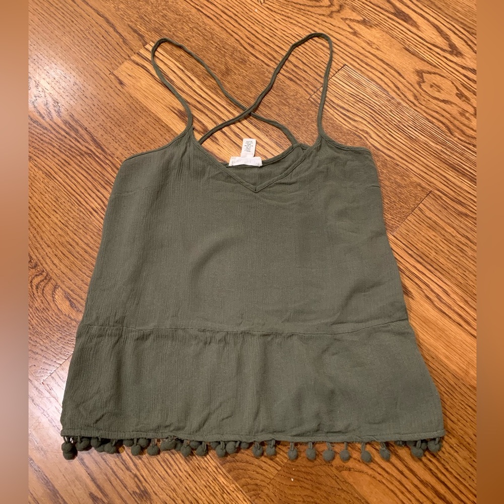 Sage green top